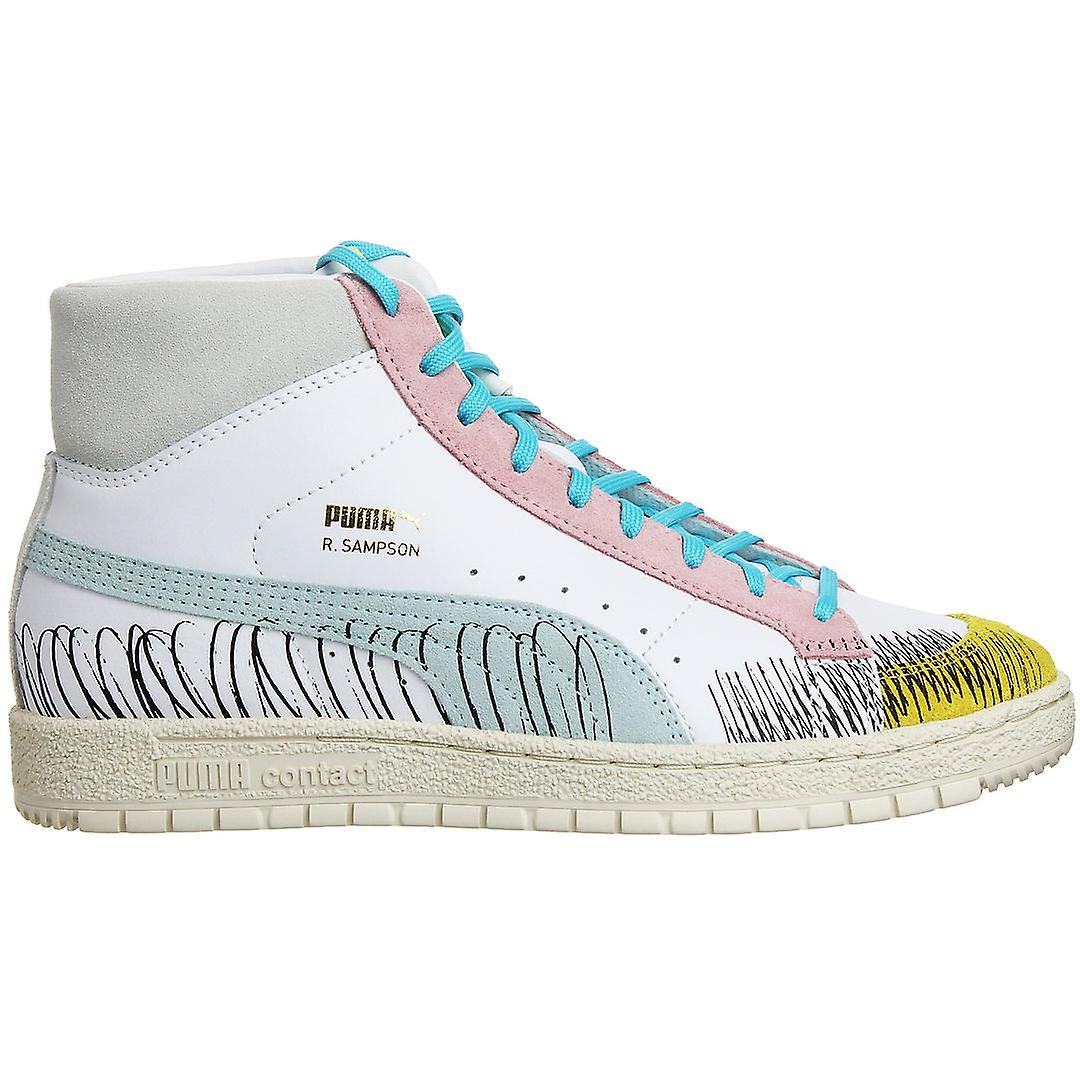 Puma x Michael Ralph Sampson 70 Lace-Up Flerfärgade mocka läder herrtränare 375197_01