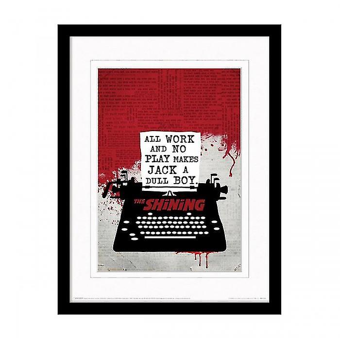 The Shining Typewriter Framed Art Print