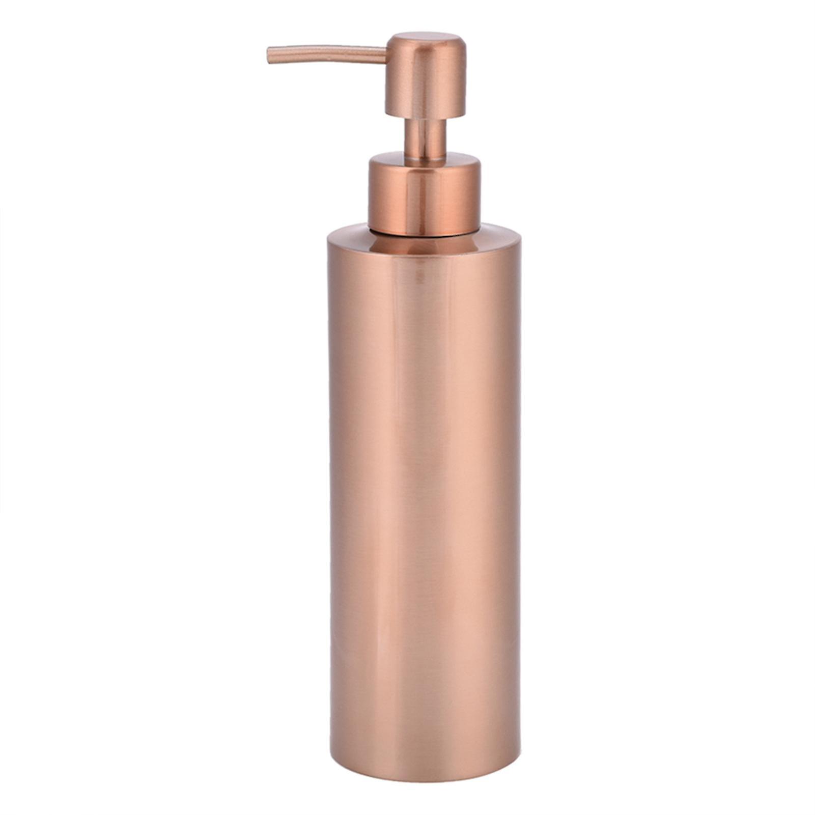 Stainless Steel Manual Pump Liquid Soap Dispenser for Kitchen Bathroom Countertop, 350ml Lotion Bottle