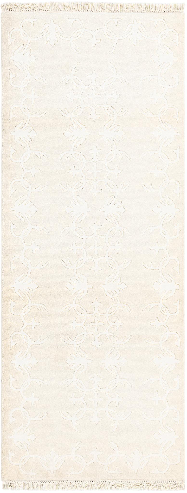 Hadorn Darya-印度 79x203 带米色手摇织机印度地毯