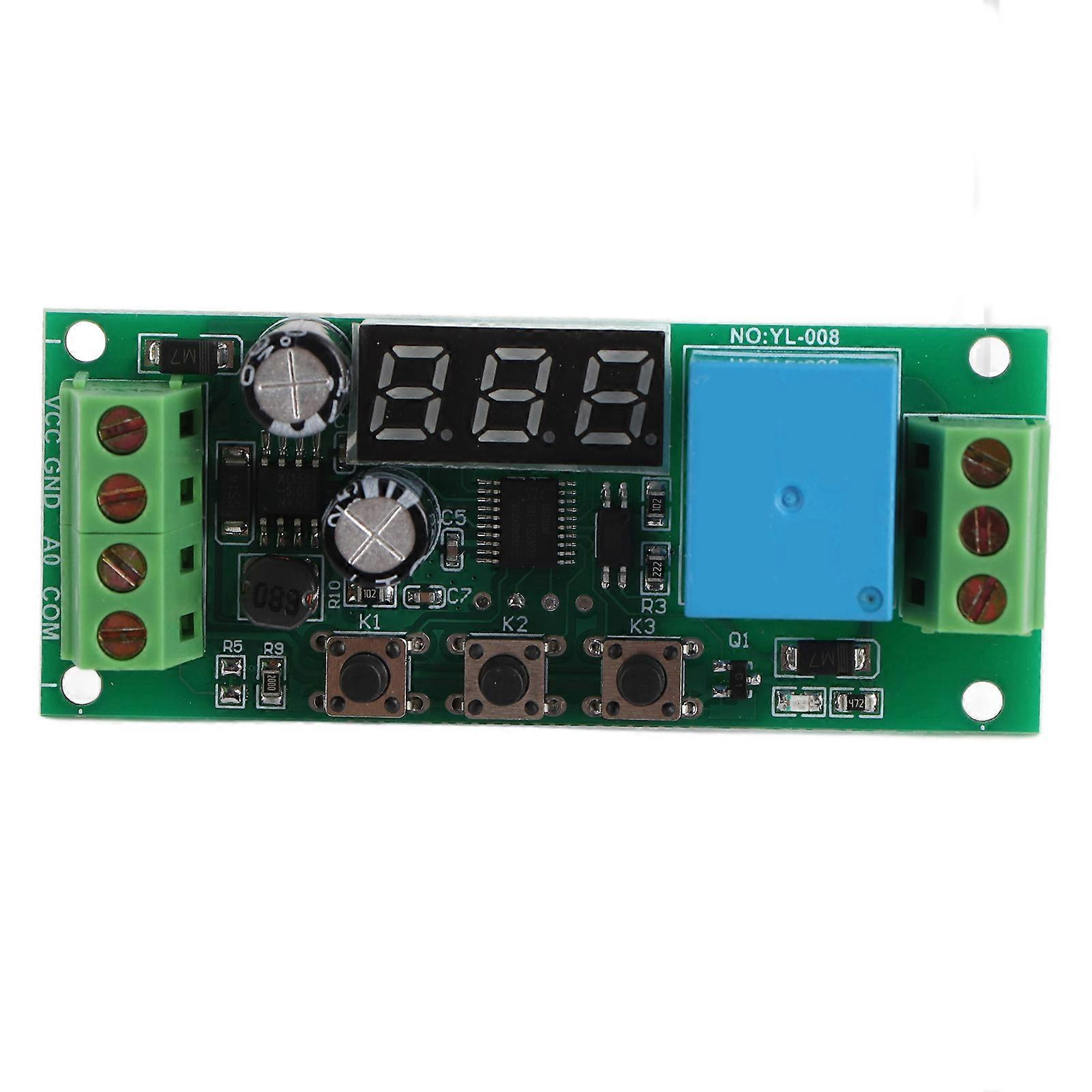 Current Detection Sensor Module Digital Display 4‑20mA Relay Component DC 12V