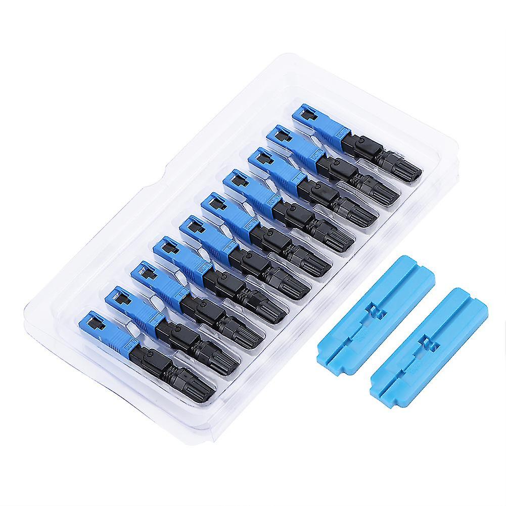 100pcs SC Single Mode Fiber Optic Quick Fast Embedded Connector Connecting Adapter for FTTH
