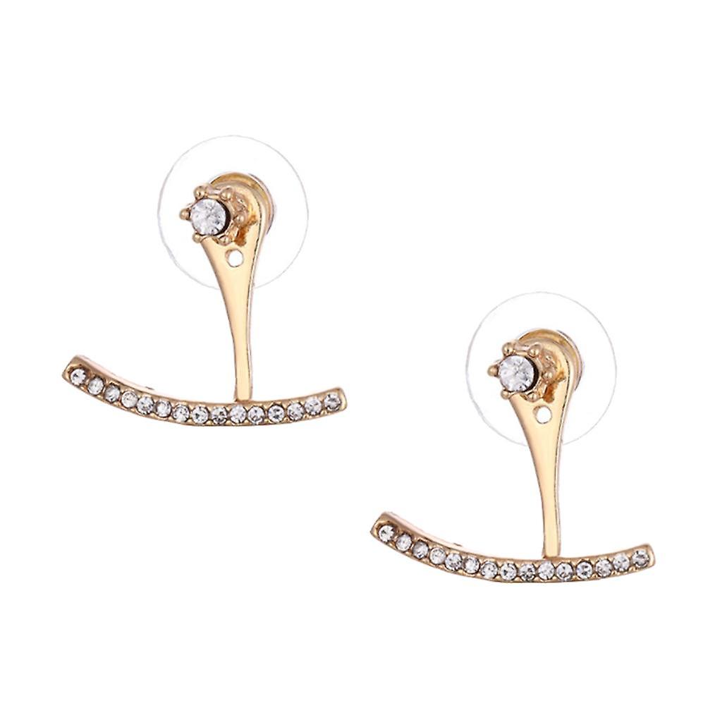 2Pcs Boucles d’oreilles Déclaration Oreilles Studs Filles Mode Simple Bijoux Quotidiens Mariage