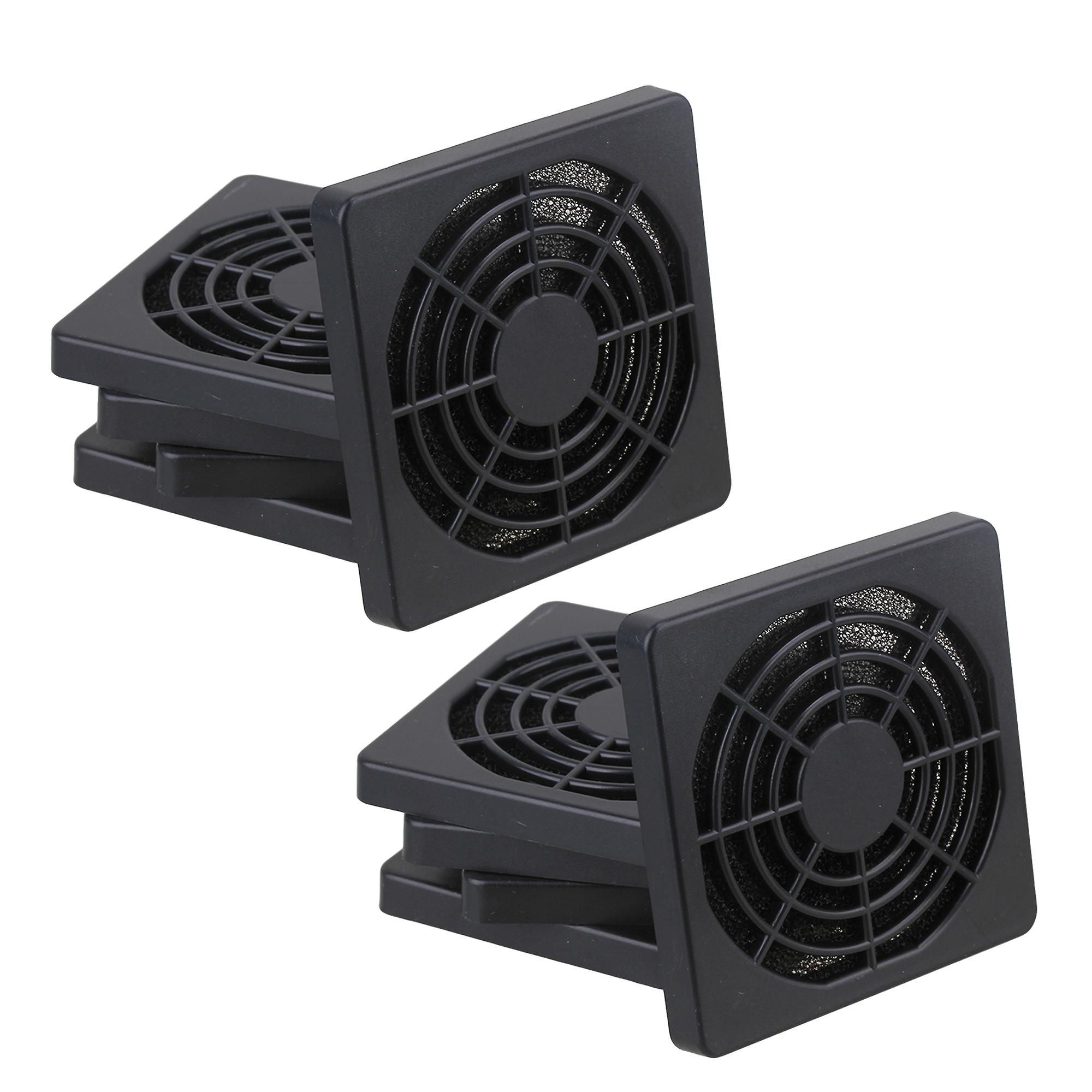 10Pcs PC Computer Cooler Fan Filter Cover Grills 60mm Diameter Black