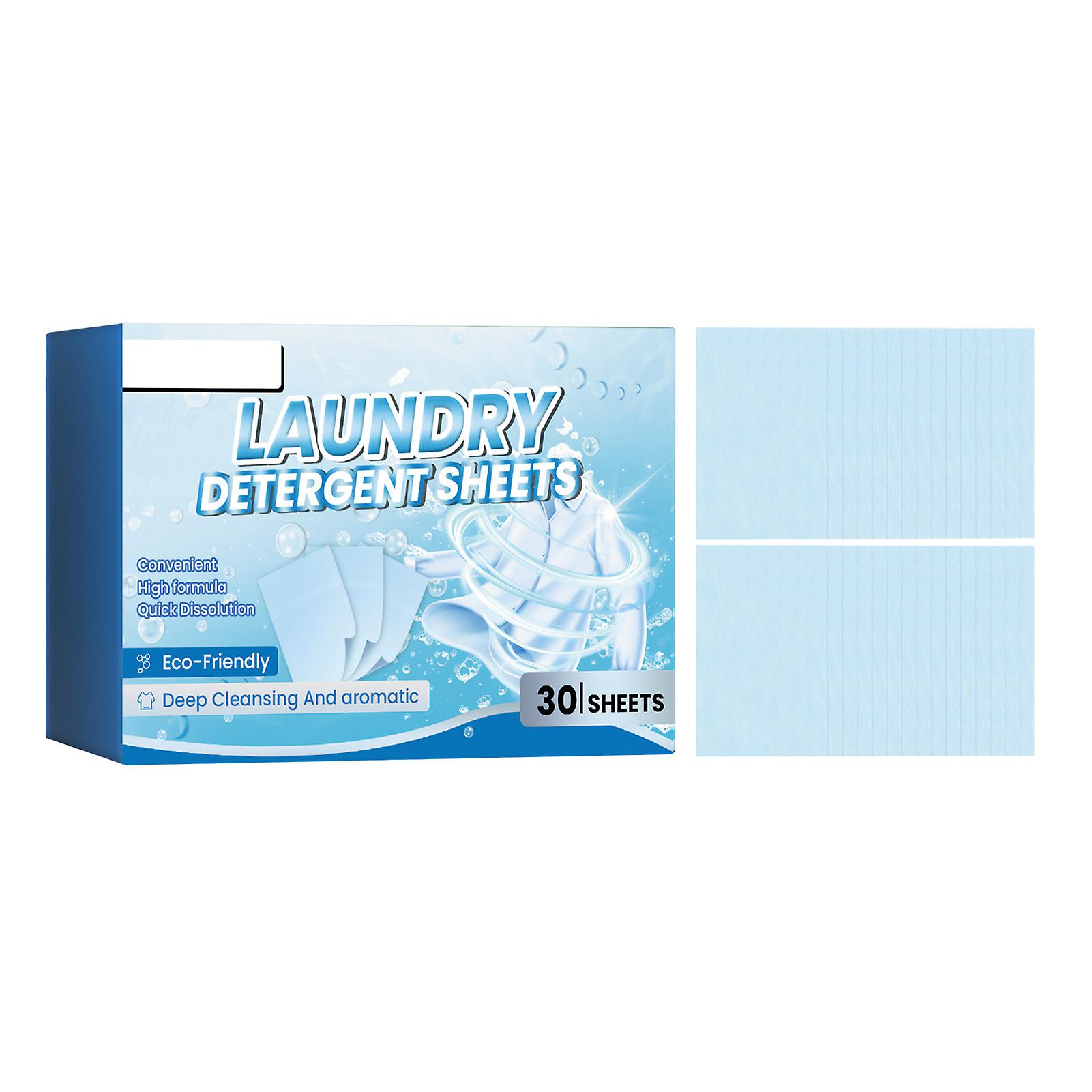 Portable Clothes Detergents Sheet Deep Cleansing Laundry Stain Removal Sheet for Clothing