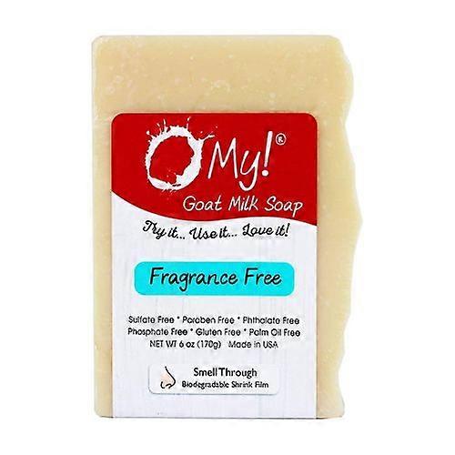 O MY! Goat Milk Soap Bar, Fragrance Free 6 Oz (Pack of 1)