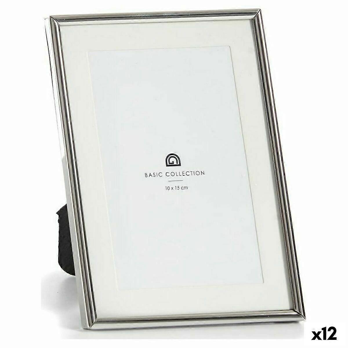 Photo Frame Gift Decor Silver Tone Crystal Steel (12 pieces)