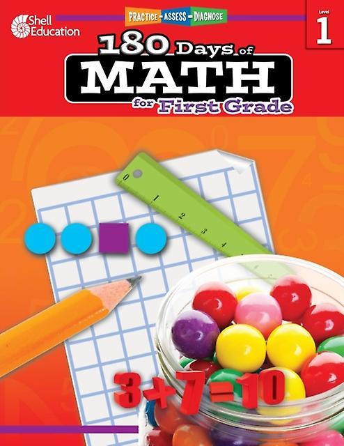 180 Days Math For First Grade by Jodene Smith Paperback Book