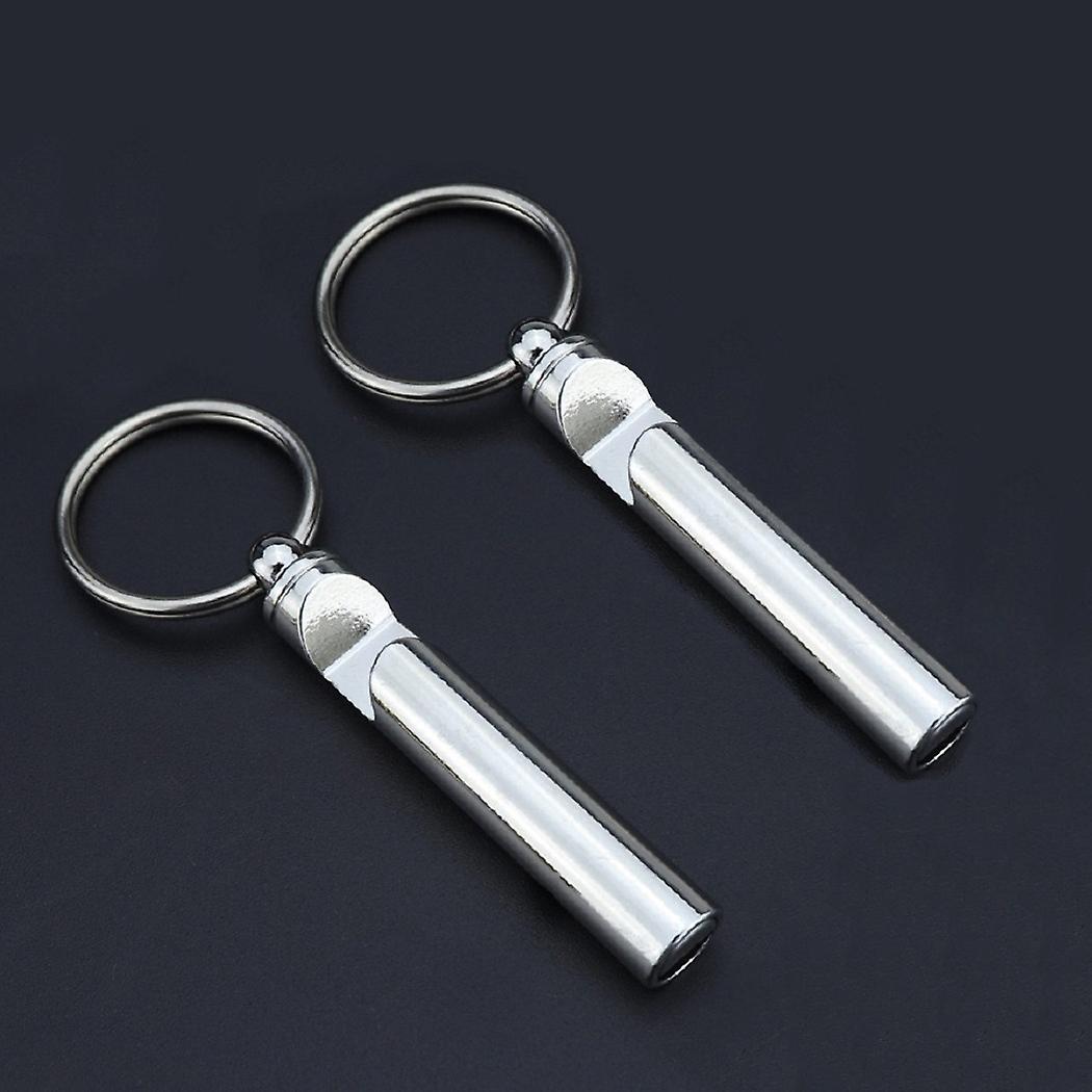 2 PCS Metal Whistle Bottle Opener Silver