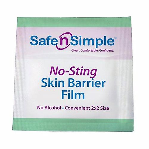 Safe N Simple Skin Barrier Wipe Safe n Simple Individual Packet 2 X 2 Inch, Box Of 25 (Pack of 1)