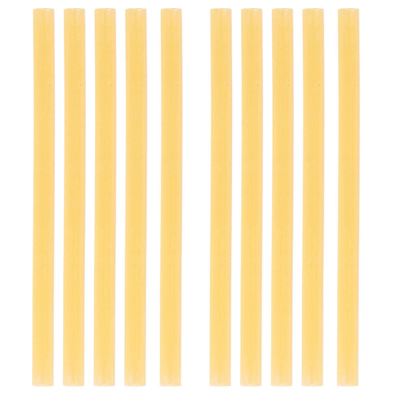 10Pcs Hot Melt Glue Stick 11x200mm Strong Adhesion High Strength Glue Adhesive Sticks for Glue Guns Above 60WYellow