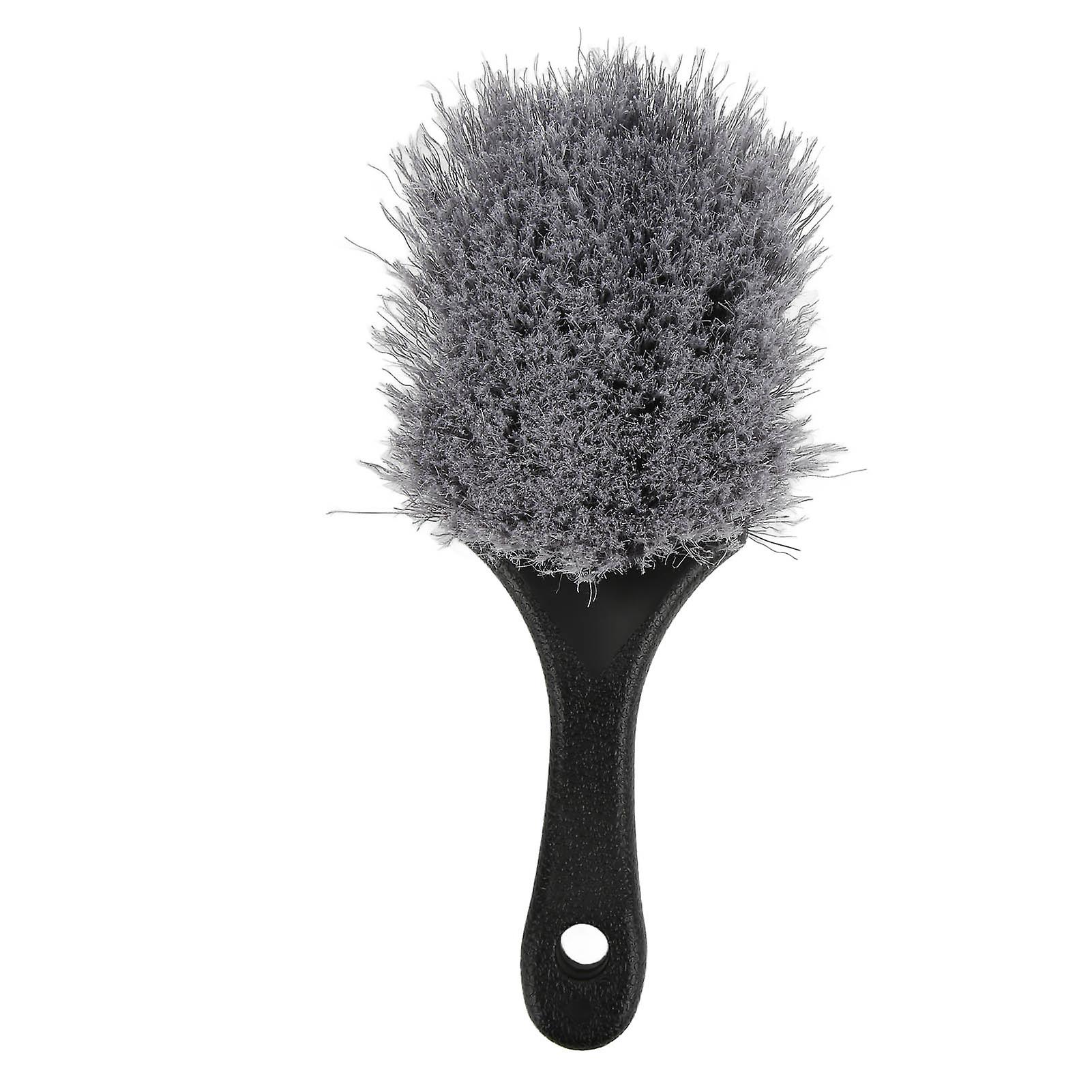 Ergonomic Car Tire Cleaning Brush Interior and Exterior Universal for Truck Trailer RV Camper Grey