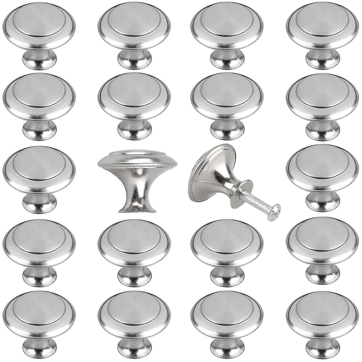 20pcs Kitchen Cabinet Knobs Pulls, Brushed Nickel Cabinet Knobs, Eeekit Drawer Dresser Handles Cupbo
