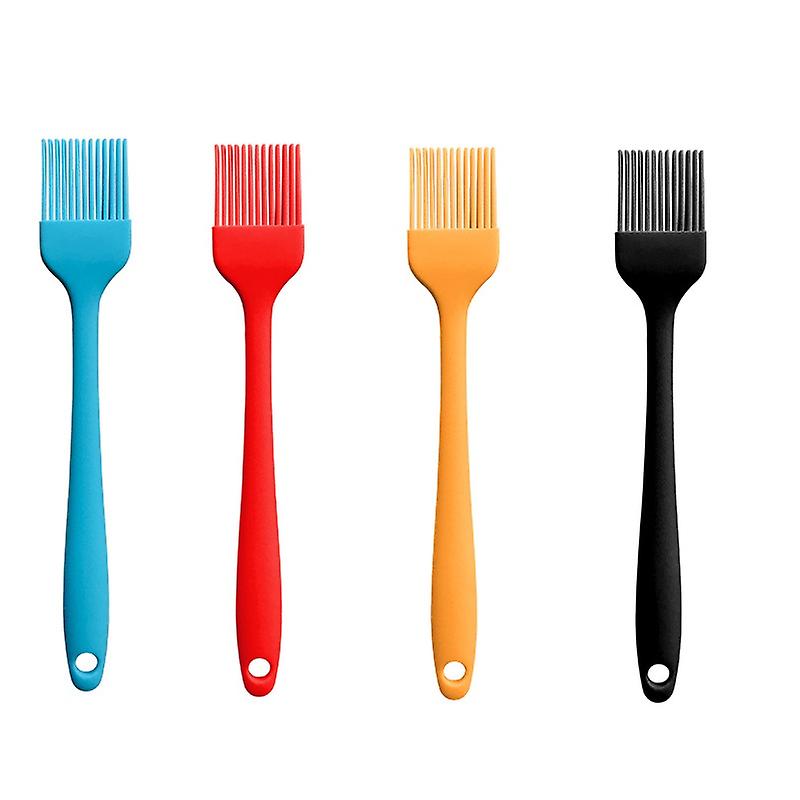 4pcs Diy Oil Brush Multicolor Bbq Tools Bbq Brush Reusable Sauce