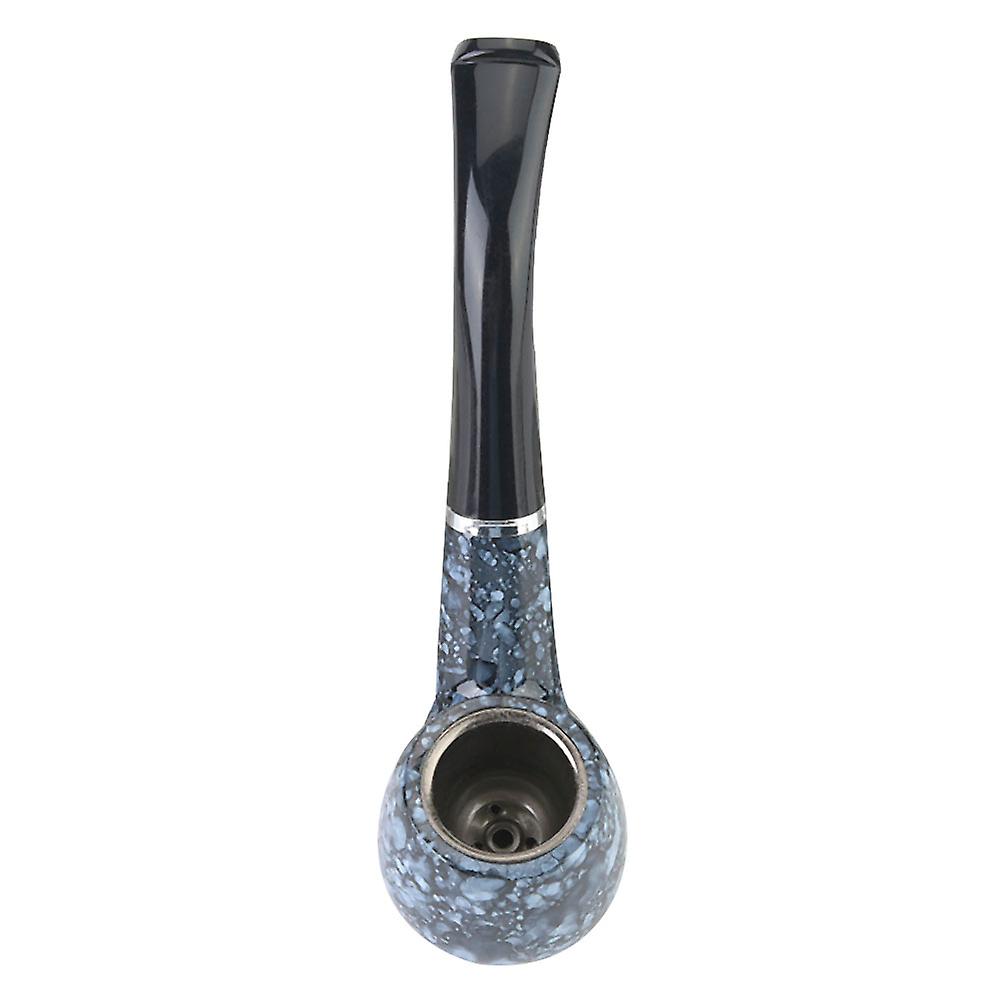 Imitating Black Marble Grain Resin Tobacco Pipe Round Head Smoking Cigarette Tool