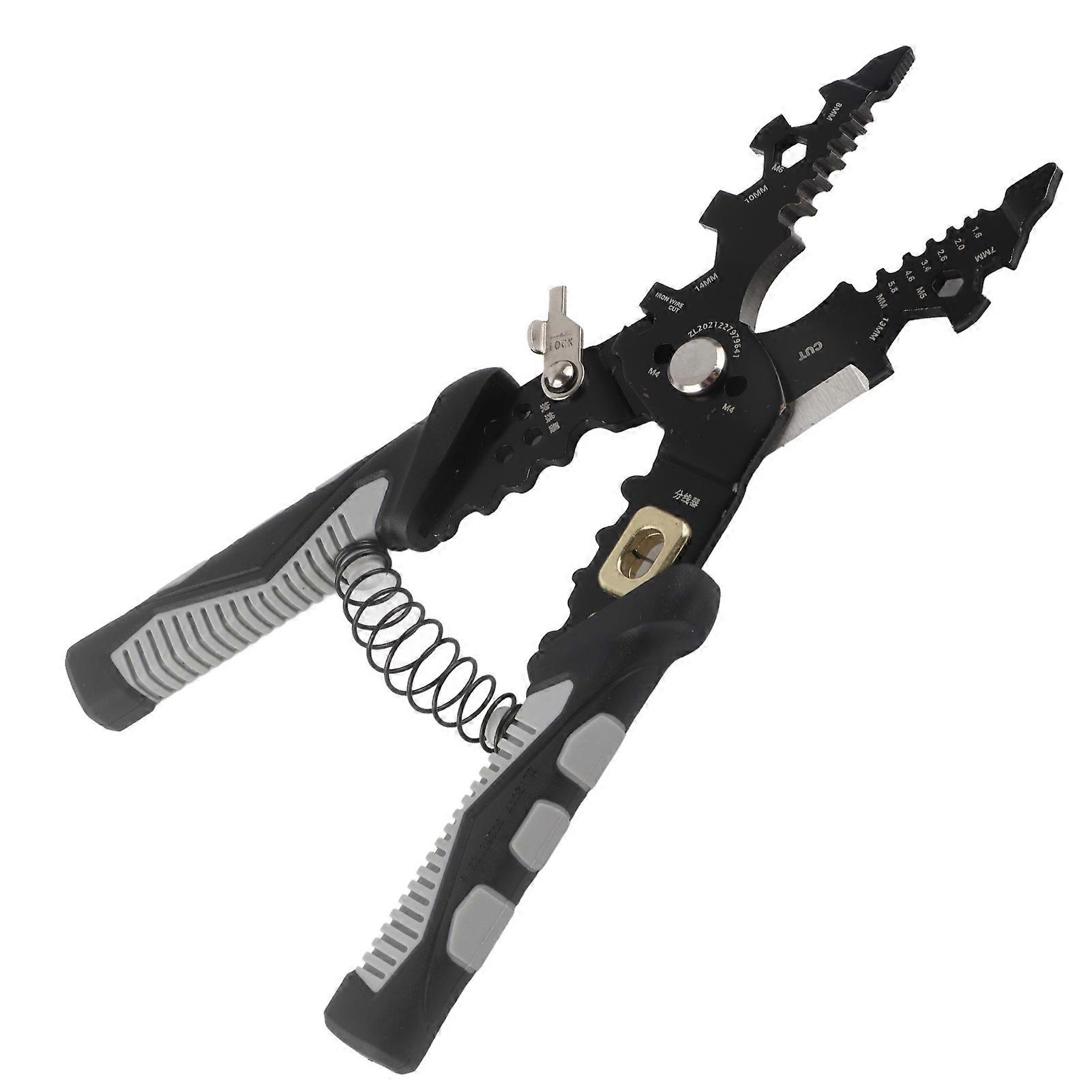 Industrial Electrician's Multifunctional Cable Wire Stripper Cutter Tool - High Hardness Wire Stripping Solution