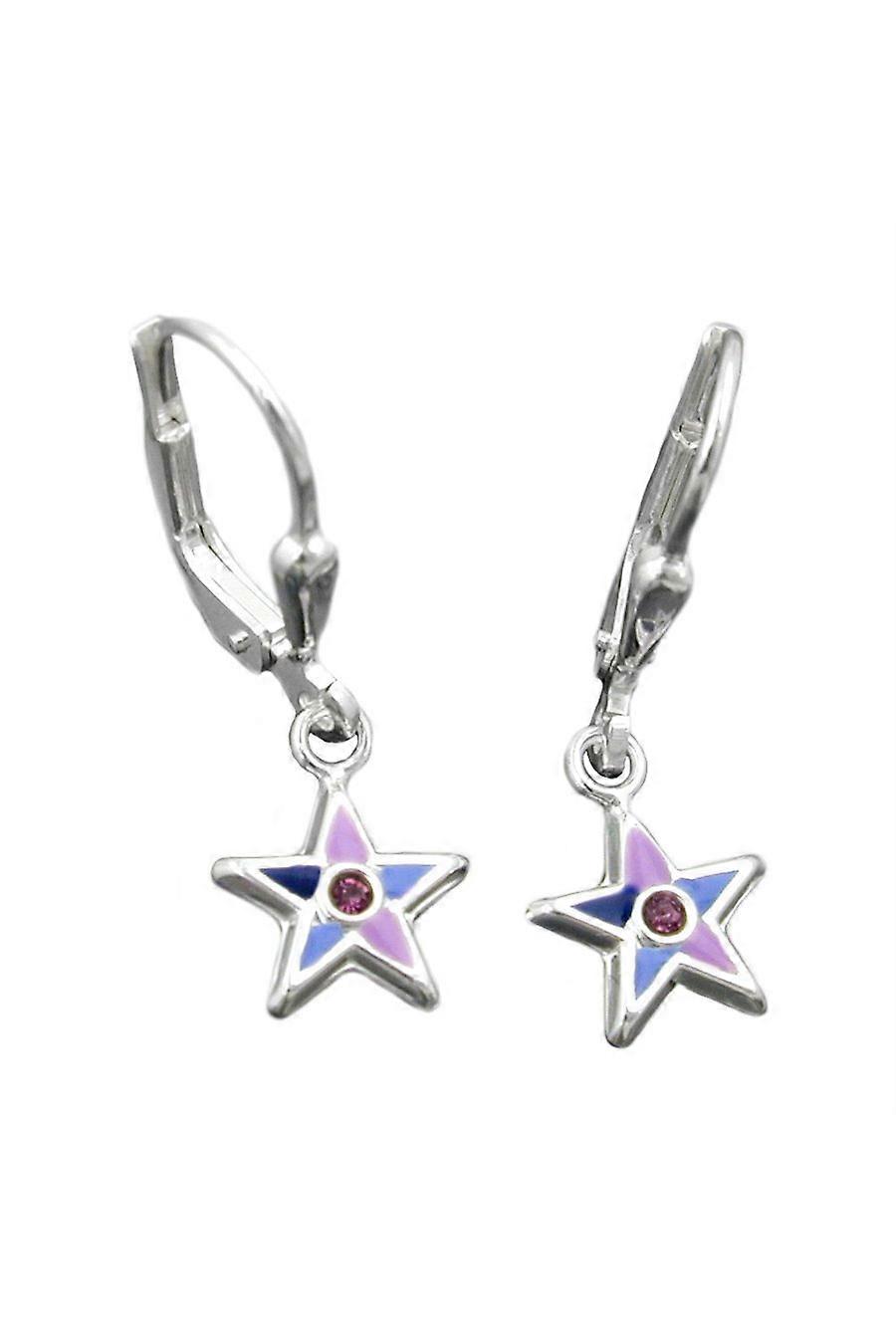 Leverback Earrings Stars Silver 925 - Gl93336
