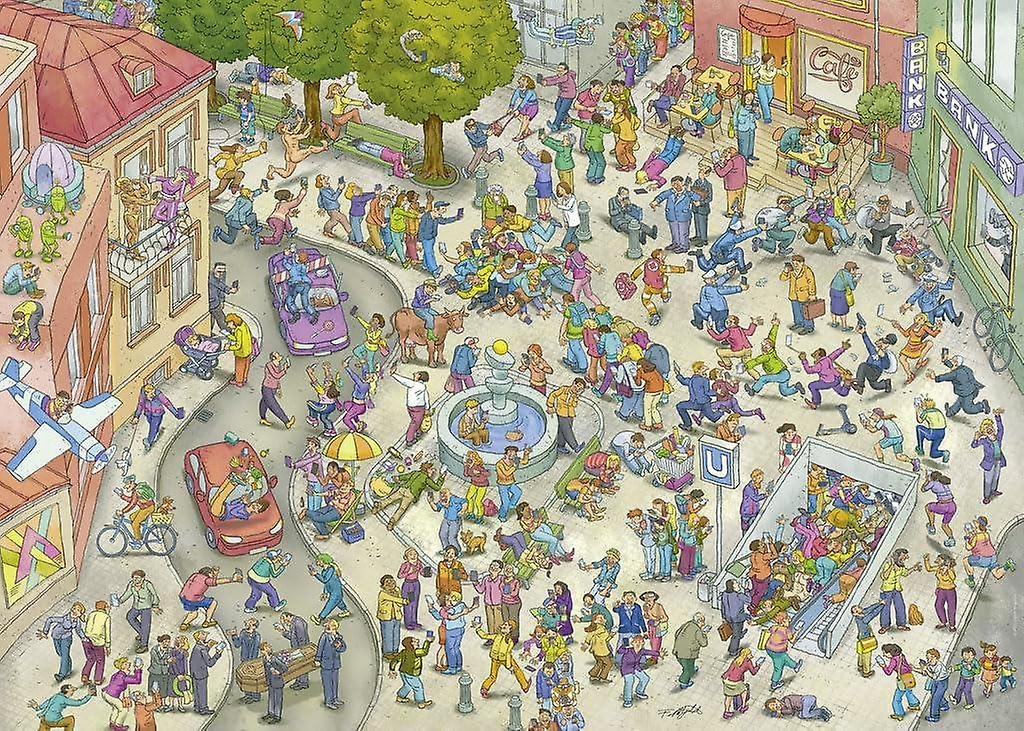 Heye Triangular Mitgutsch Mobile Zombies Jigsaw Puzzle (1000 Pieces)