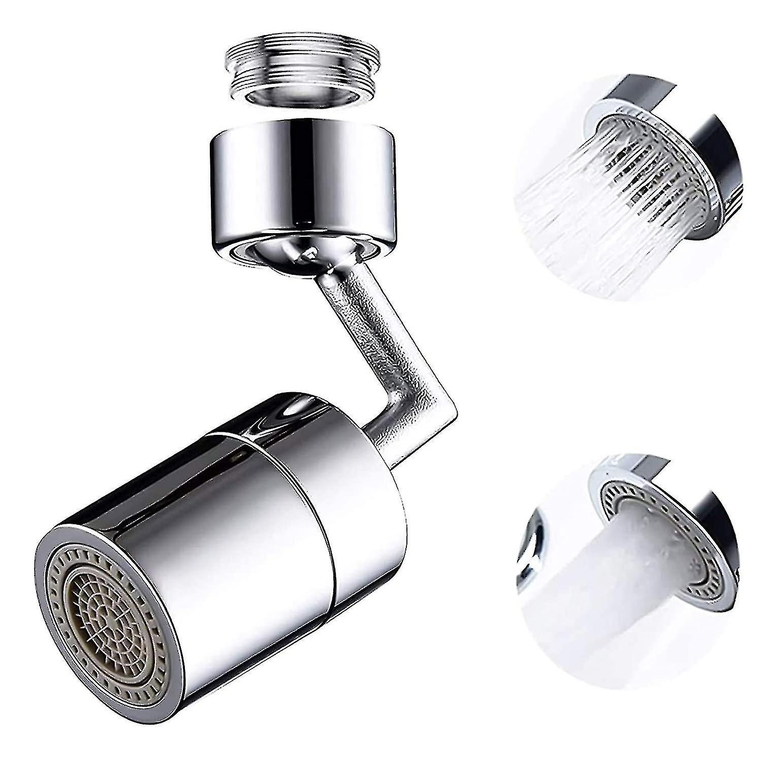 Universal Rotating Faucet Extender Sprayer with Splash-proof Head