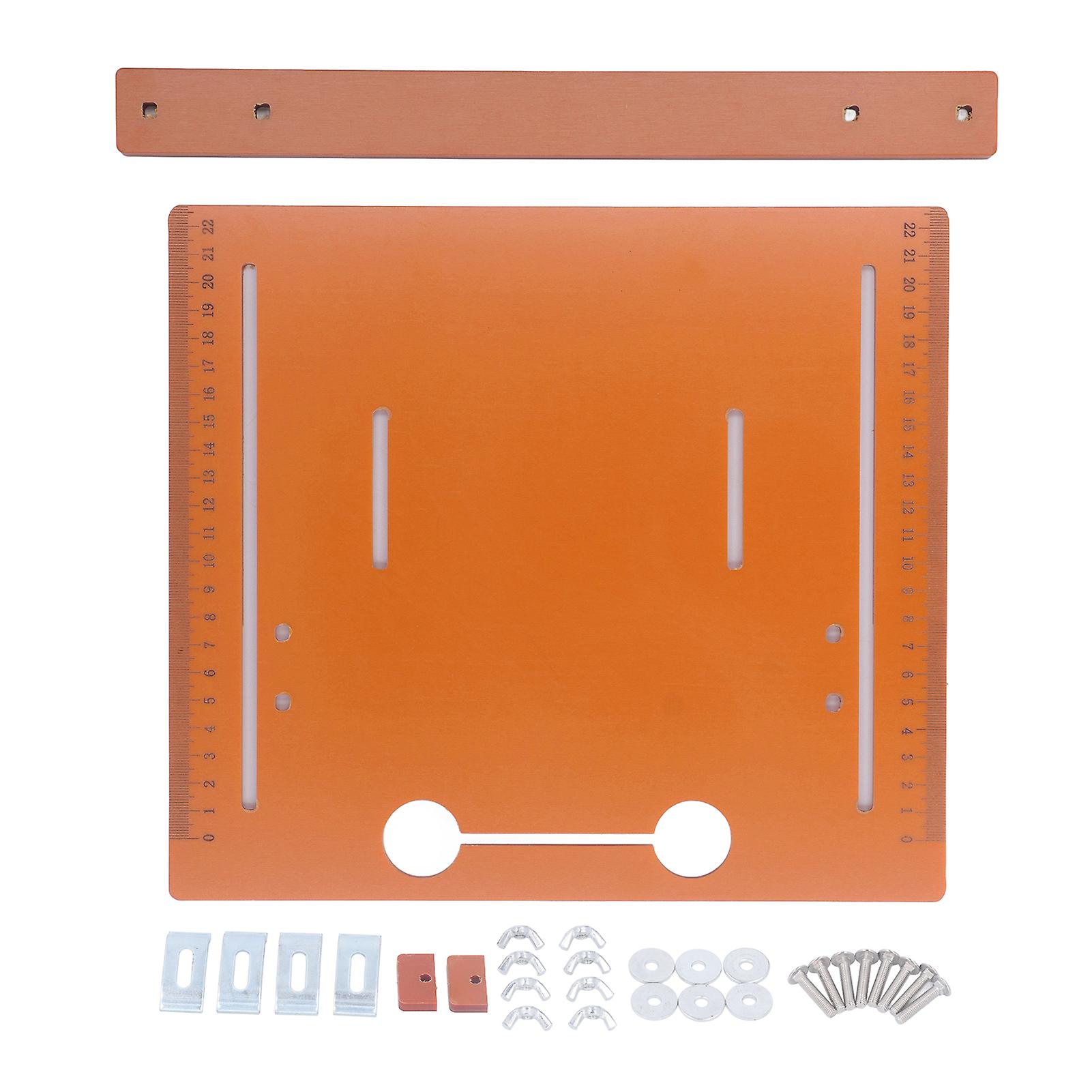 Cutting Machine Base Plate 25x28cm Saw Table Base Plate PP with 2cm Margin for Woodworking