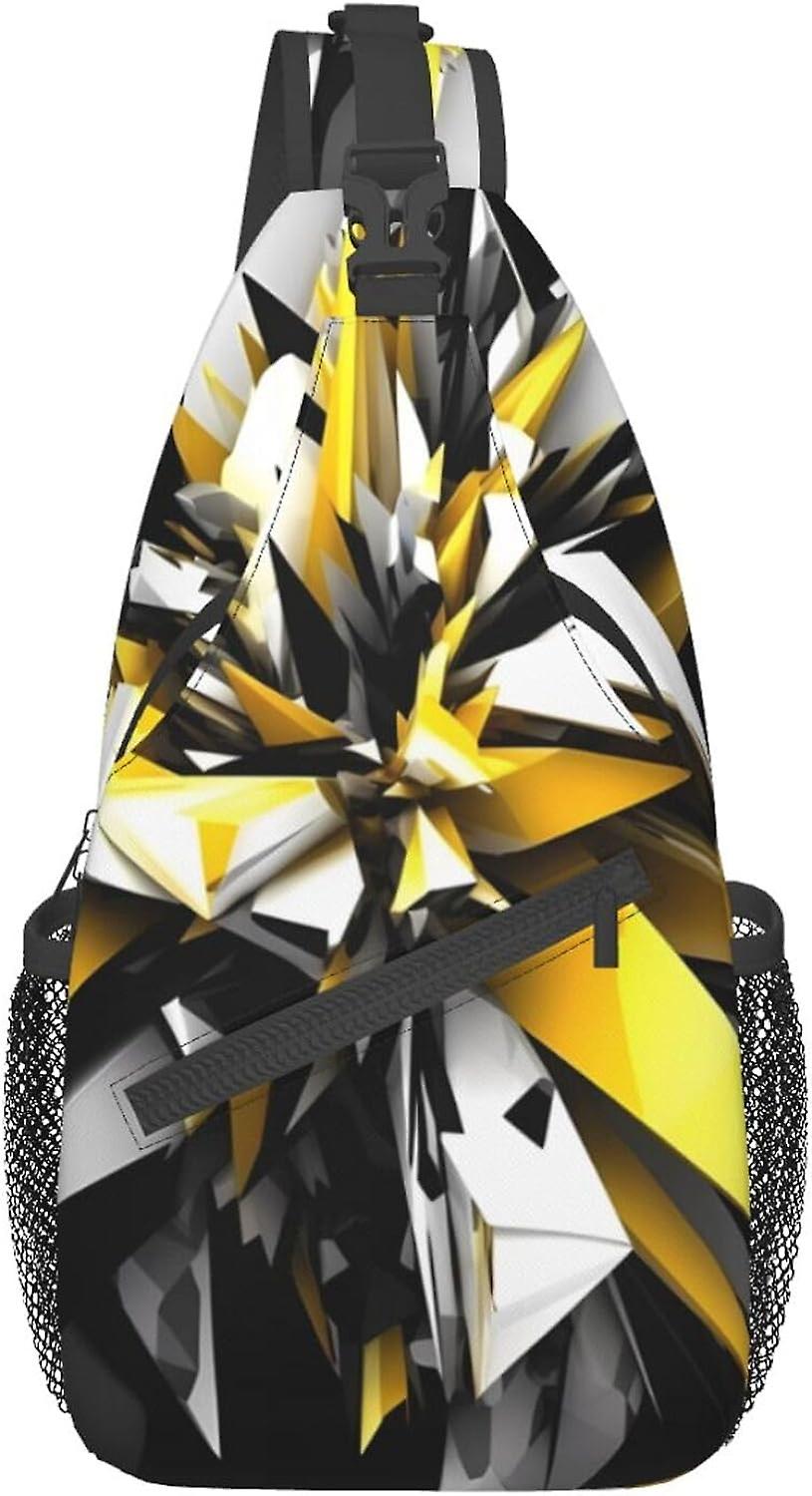 AU692 תמונה מופשטת קלע קרוסבודי תרמיל תיק קלע תיק חזה תיק כתף יום מזדמן חבילת יום עבור יוניסקס