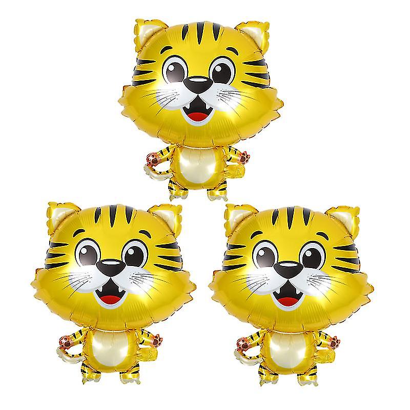 3pcs Cartoon Tiger Balloons