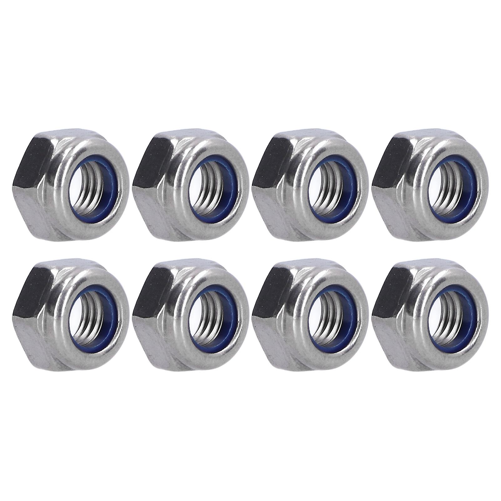 100Pcs M3 Nylon Insert Lock Nut Stainless Steel Fastener Kit