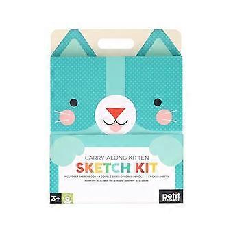 Kit de desenho portátil para gatinhos - Petit Collage