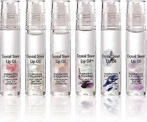 6pcs Natural Crystal Moisturizing Lush Lip Gloss Lips Plumping