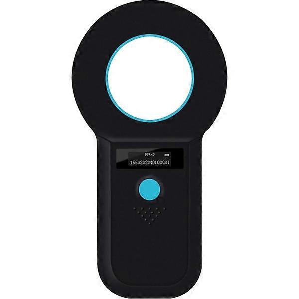 Pet Microchip Scanner, ISO11784(85)/FDX-B/EMID with 128 Sets Data Storage Microchip Reader for Animal/Pet/Dog/Cat/Pig (Black)