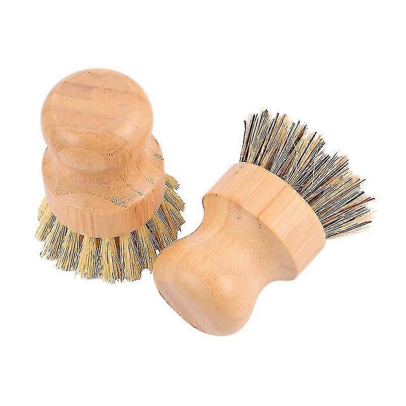 2pcs Cleaning Supplies, Bamboo Dish Brush
