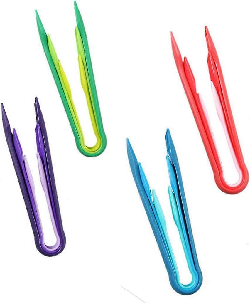 4Pcs Silicone Tongs Bread Salad Clip Kitchen Baking Cooking Tool