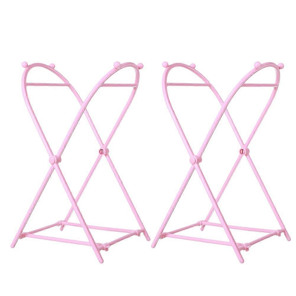 2 Pcs Foldable Clothes Rack Trash Bag Holder Rack Countertop Garbage Bag Rack Garbage Bag Frame Garbage Bag Rack Trash Bag Stand