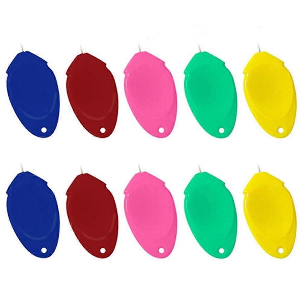 10pcs/set Elderly Guide Needle Threader Automatic Easy Device Diy Hand Machine Sewing Thread Punch Stitch Accessory Tool