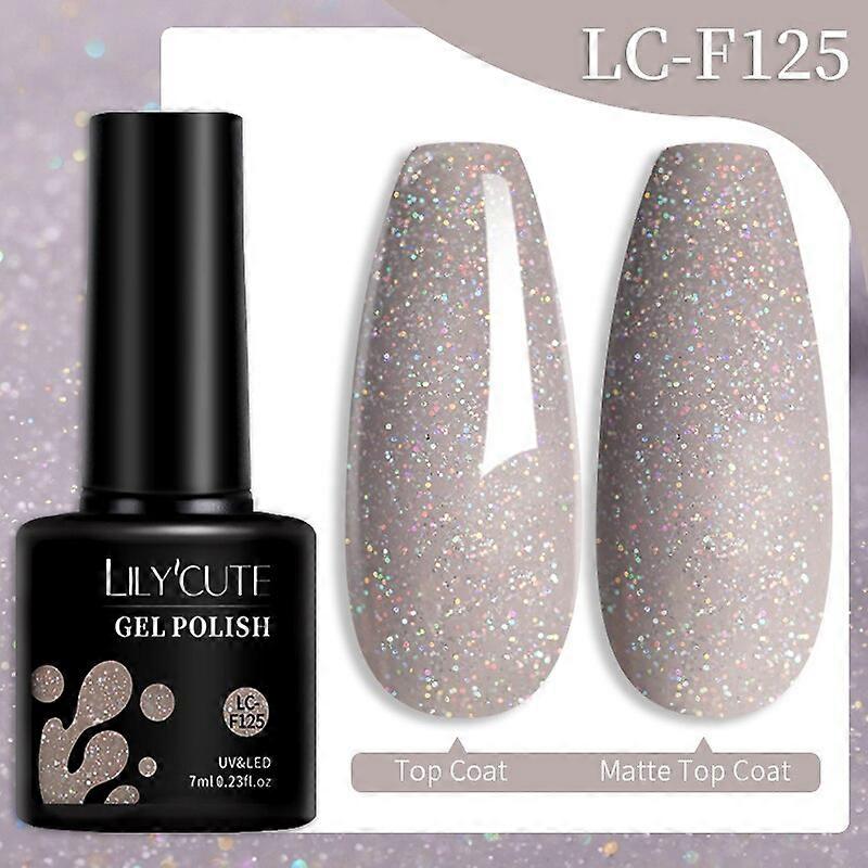 7ML Shell Thread Cat Magnetic Gel Nail Polish 3D Shiny Reflective Pearl Thread Pattern Cat Magnetic Soak Off UV GelLC-F125