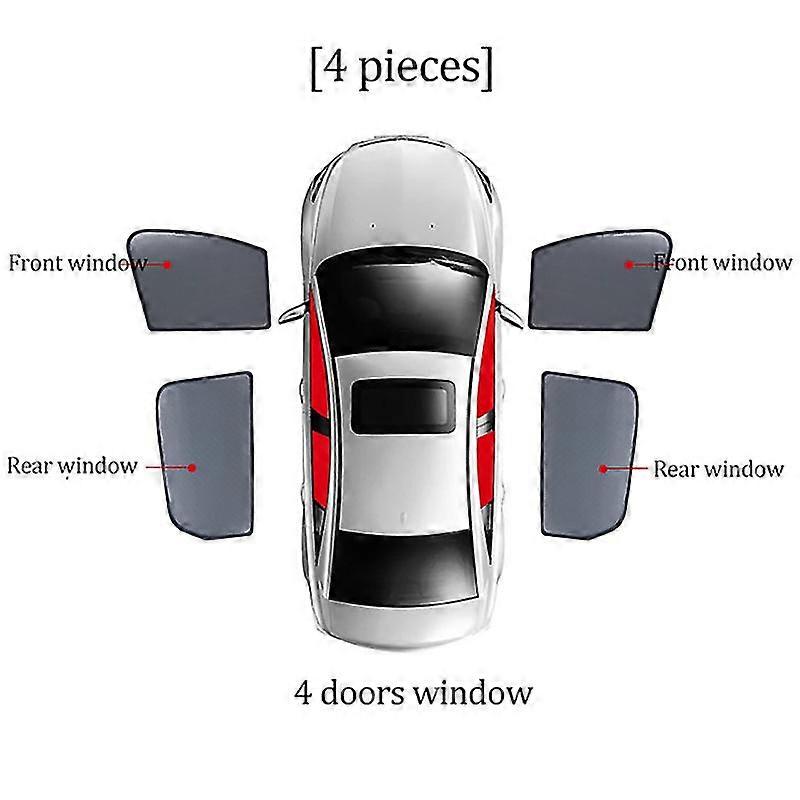 מעולה עבור ב.מ.וו X5 F15 2014-2018 רכב בלוק שמשיה אור מגן שמש וילון מגנטי רשת חלון קדמי קרם הגנה זכוכית גוון מגן שמש