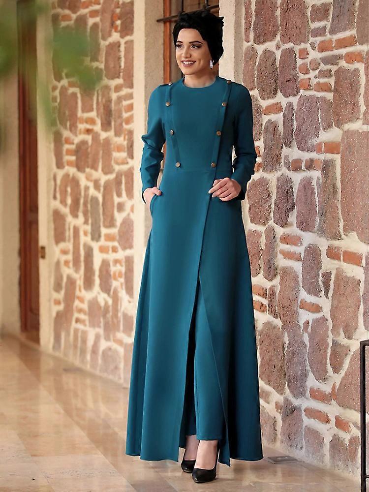 Eid turkey muslim 2 piece set women abaya long dress and pants outfits  suits islamic clothing musulman ensembles moroccan kaftan | Fruugo ZA