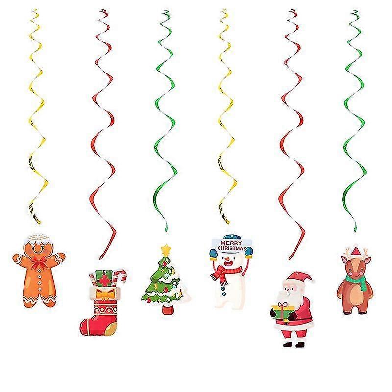 Jianghuoクリスマスオーナメントバナーガーランドホームデコレーションクリスマスツリーハンギングオーナメントペーパーサンタクローストラックペンダントクリスマス