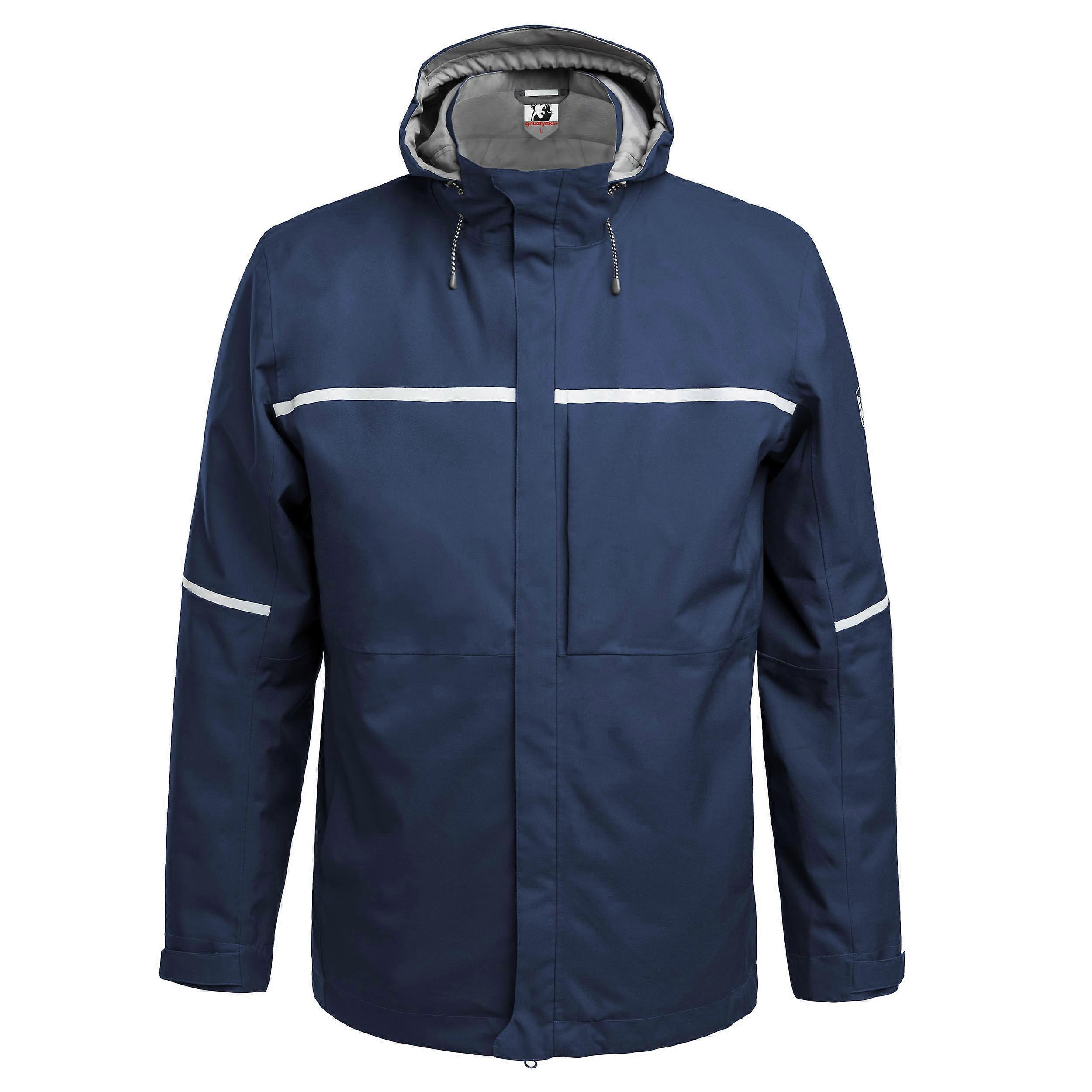 Qualitex Hardshell Jacket NU-68101 - weatherproof hardshell jacket | Reflective rain jacket with adjustable hood