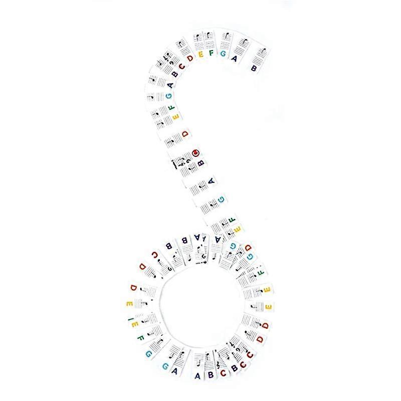 Detachable Piano Keyboard Note Label, 88 Keys Piano Note Guide and Piano Key Guide, (Color)