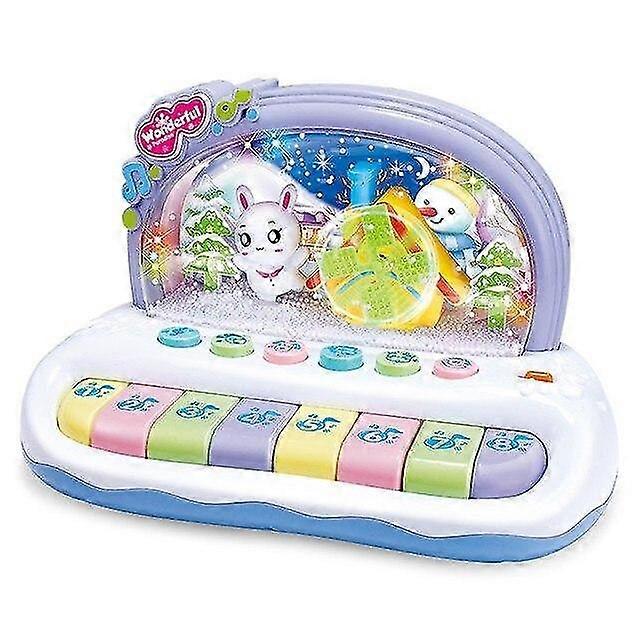 読書玩具、赤ちゃんの音楽玩具、スノーフレーク、キーボード、ピアノ、電子教育玩具、ノック、遊び、誕生日、クリスマスプレゼント