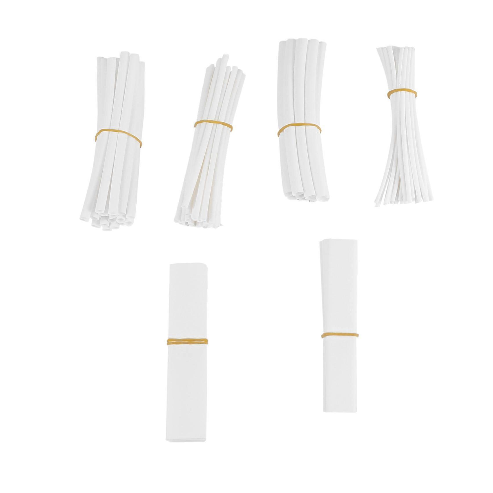 100 stk varme krympeslange foringsrør varme krympeslange farge: hvit