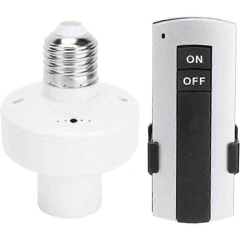 Socket with Remote Control to Turn a Light Bulb On and Off Remotely E27 Lamp Socket Adapter Wireless Switch Kit Christmas Gift for Parents Friends Eld