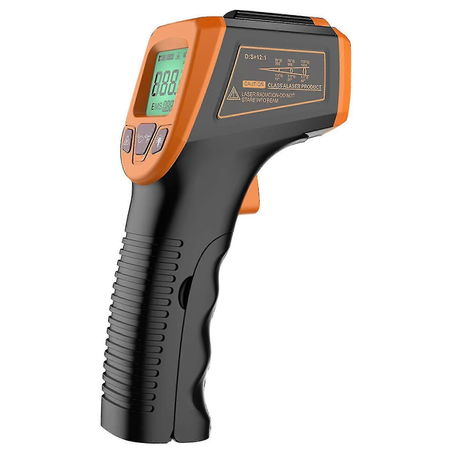 infrarød digital termometer ir industriell lcd temperatur pistol laser pyrometer