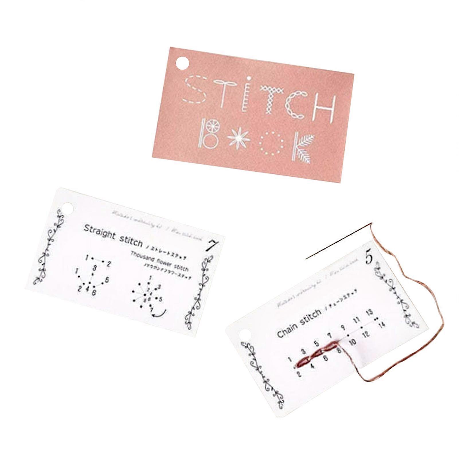 Innovative Mini Sewing Books Improving Sewing Techniques Embroidery Stitch Books for Beginner Craft Lovers