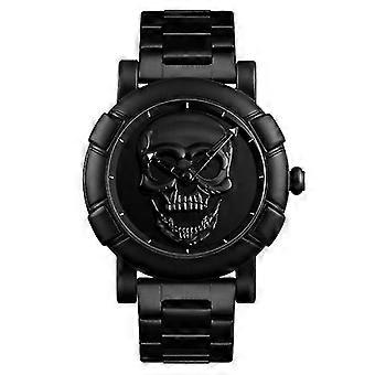 Skmei 9178 Skull Pattern Multifunctional Outdoor Men Fashion Waterproof Quartz Wrist Watch