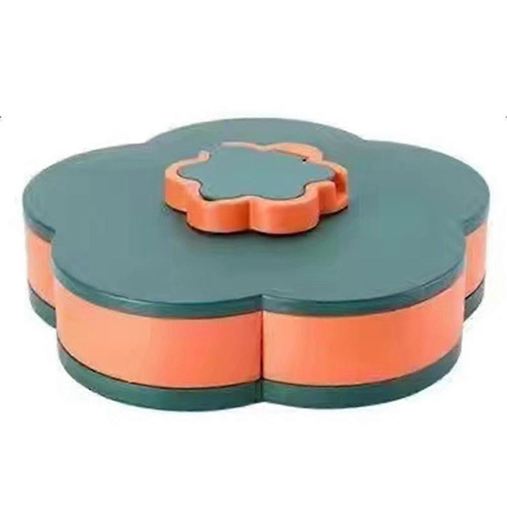 Flower Shape Fruit Plate Multi-layer Large Capacity Nut Candies Tray Divided Snack Storage Box