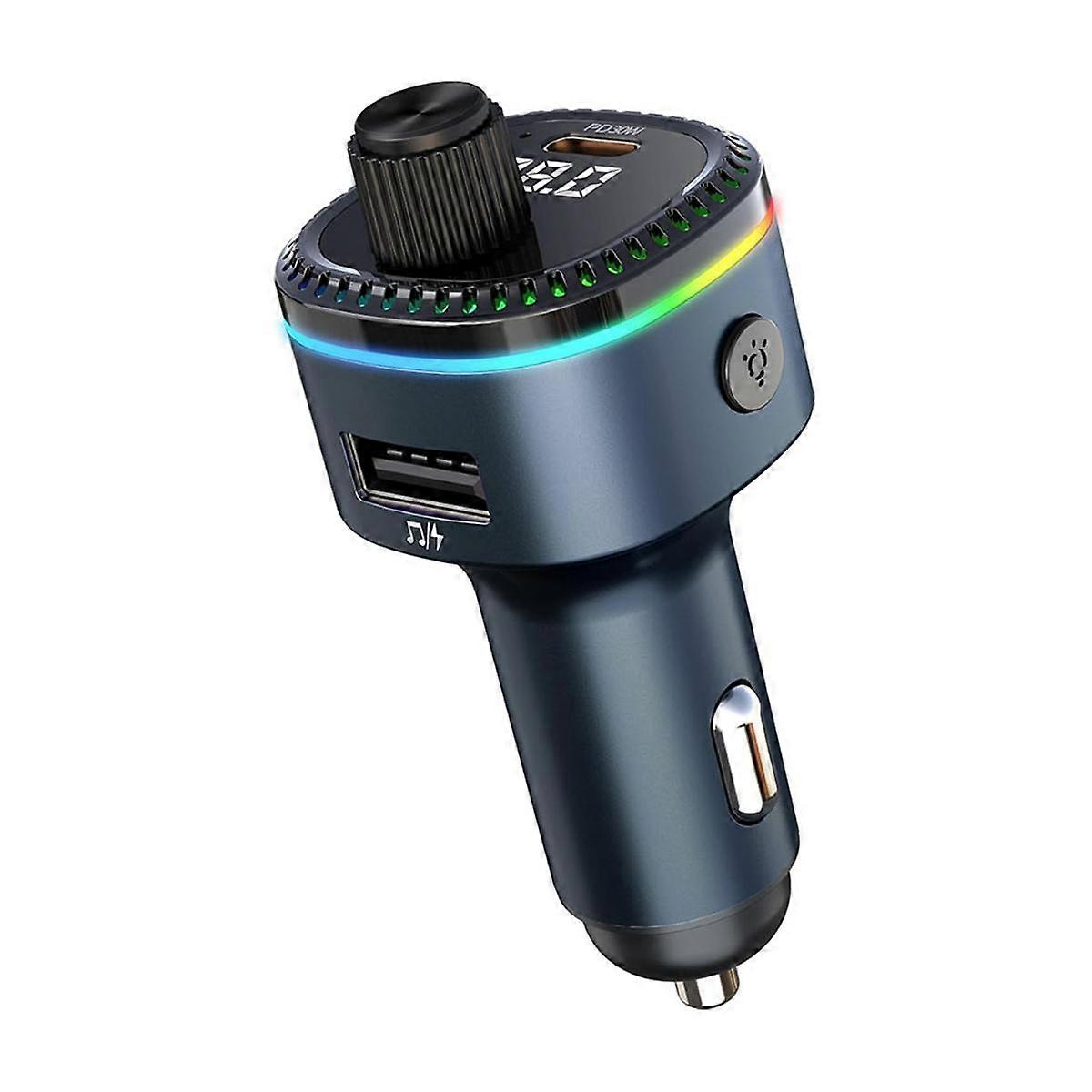 Bluetooth 5.3 FM Transmitter for Car, Bluetooth Car Adapter, Support MP3 Player, Handsfree Calling