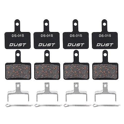 Bicycle Small Parts 4 Pairs Bicycle Disc Brake Pads Set Semi Mental Bike Brake Pad Wearable Mountainbike Brake Pad