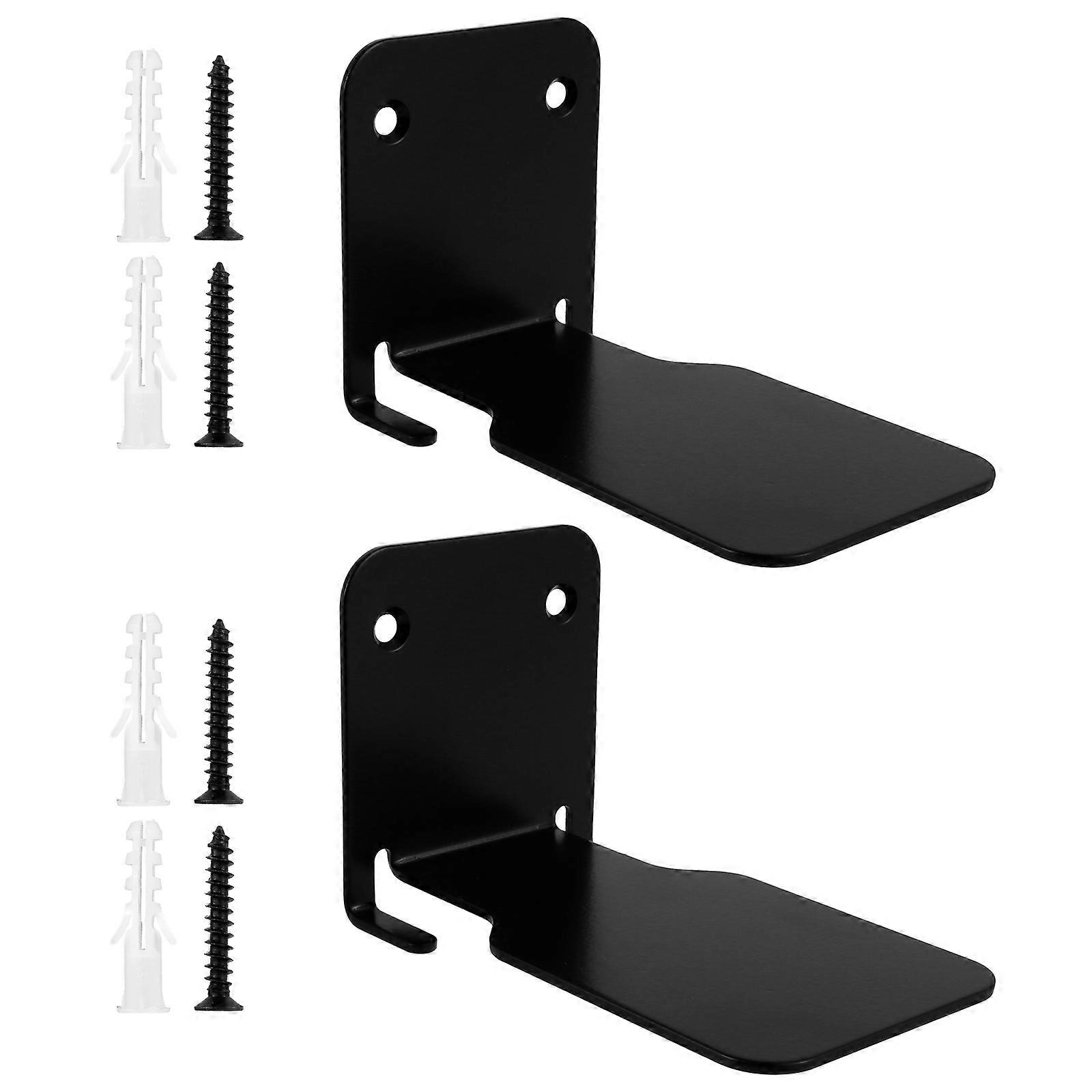 2/4Pcs Floating Bookshelf Invisible Wall Mounted Desktop Decorative Storage Rack Heavy Duty Metal Storage Shelves Space Saving